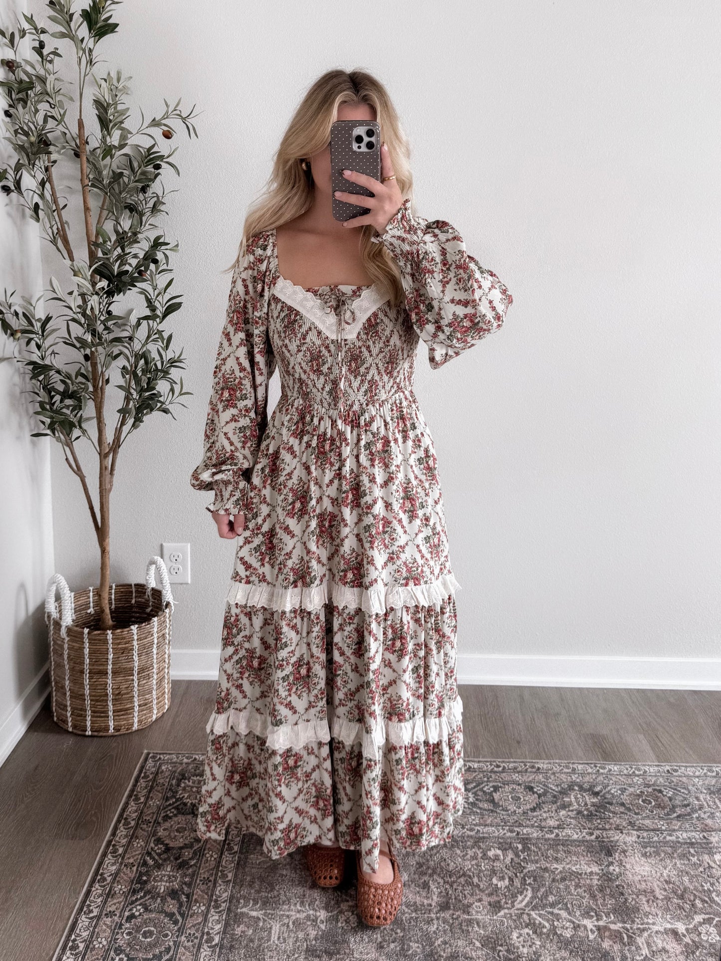 Penbrooke Sage Floral Maxi Dress