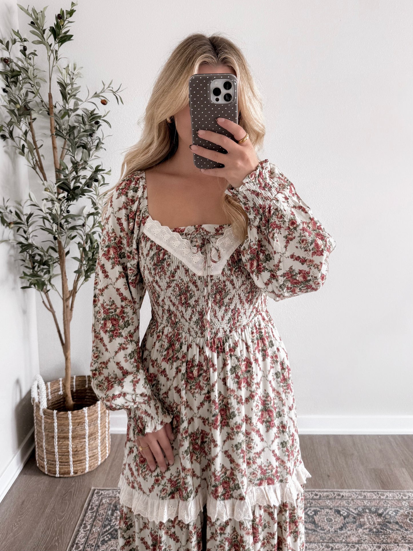 Penbrooke Sage Floral Maxi Dress