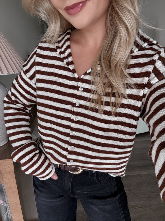 Harvard Row Striped Sweater