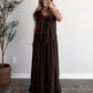 Espresso Chic Lace Pant Set