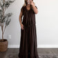 Espresso Chic Lace Pant Set