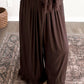Espresso Chic Lace Pant Set