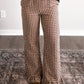 Maple Lane Ruffle Gingham Pants