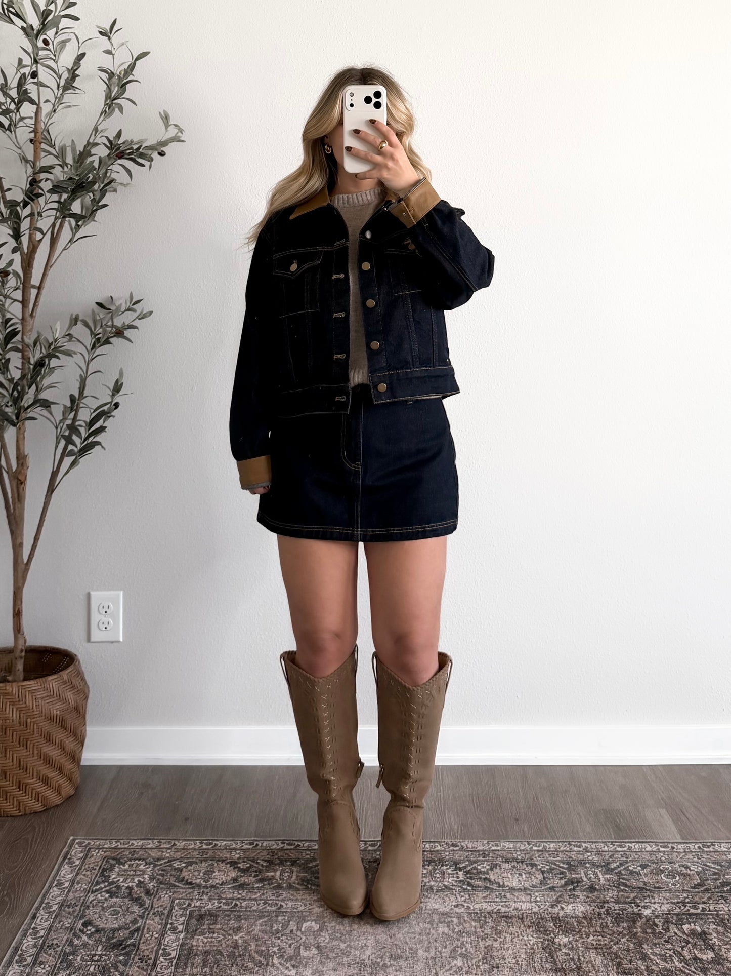 Brandy Denim Skort Set