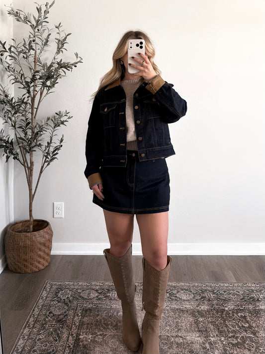 Brandy Denim Skort Set