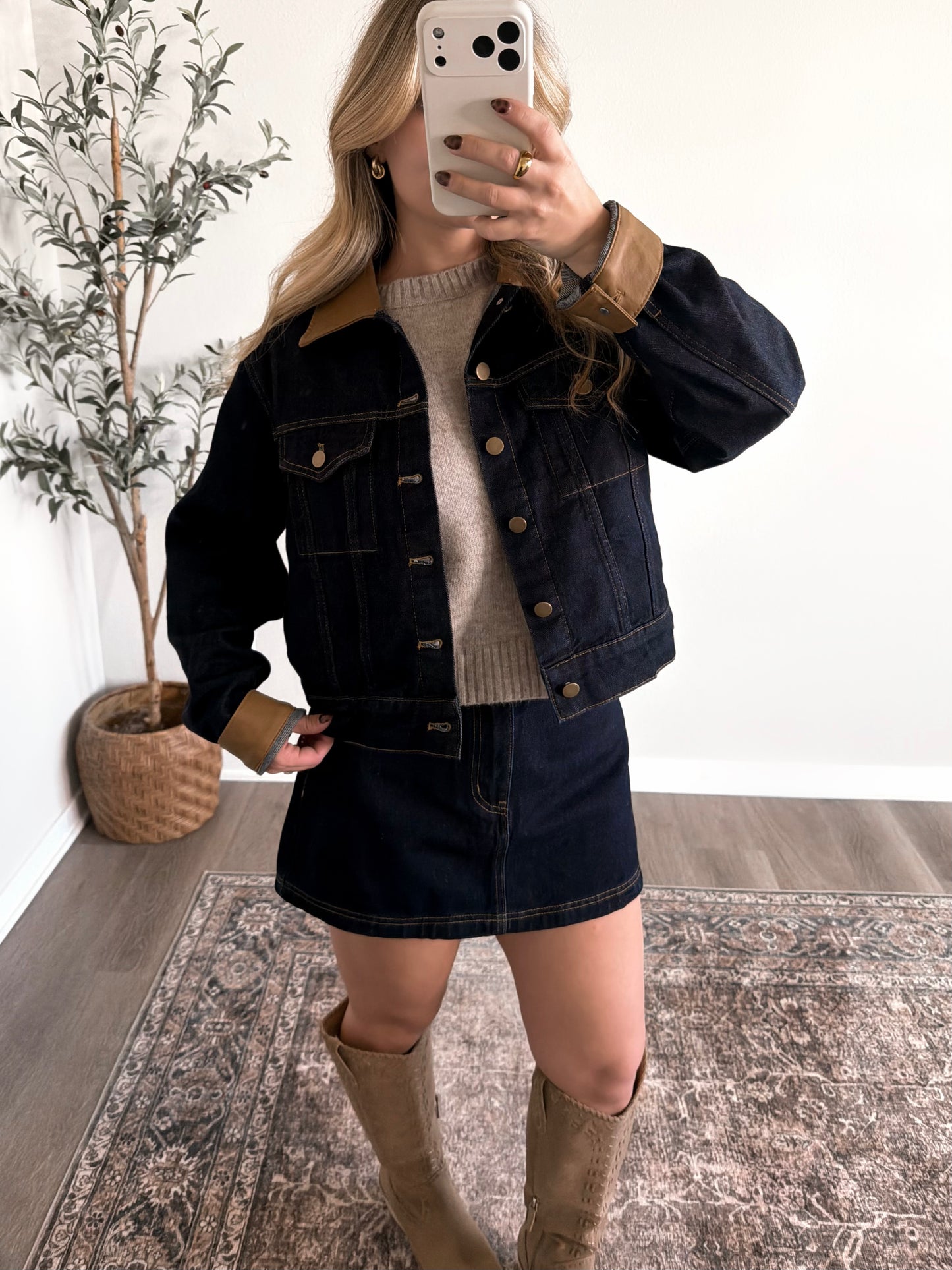 Brandy Denim Skort Set