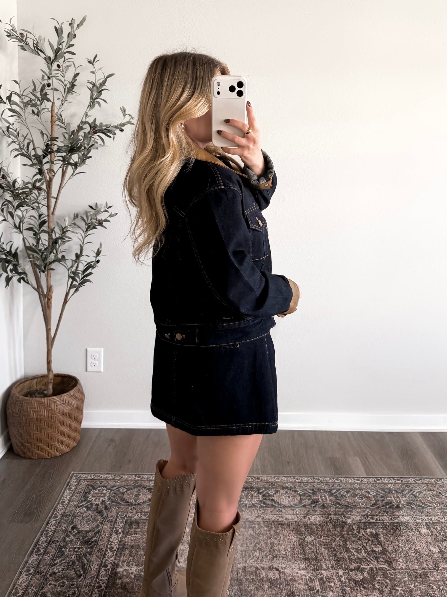 Brandy Denim Skort Set