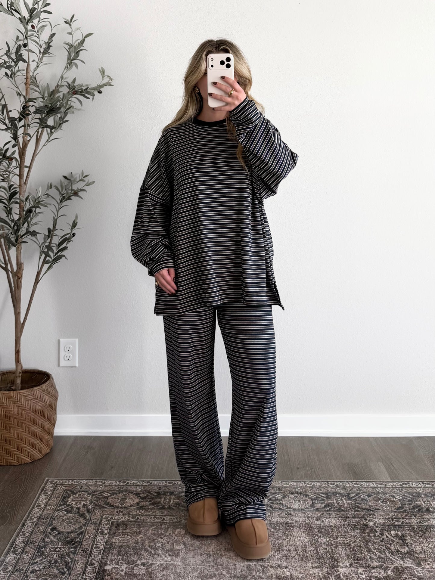Sunday In October Lounge Set / Navy