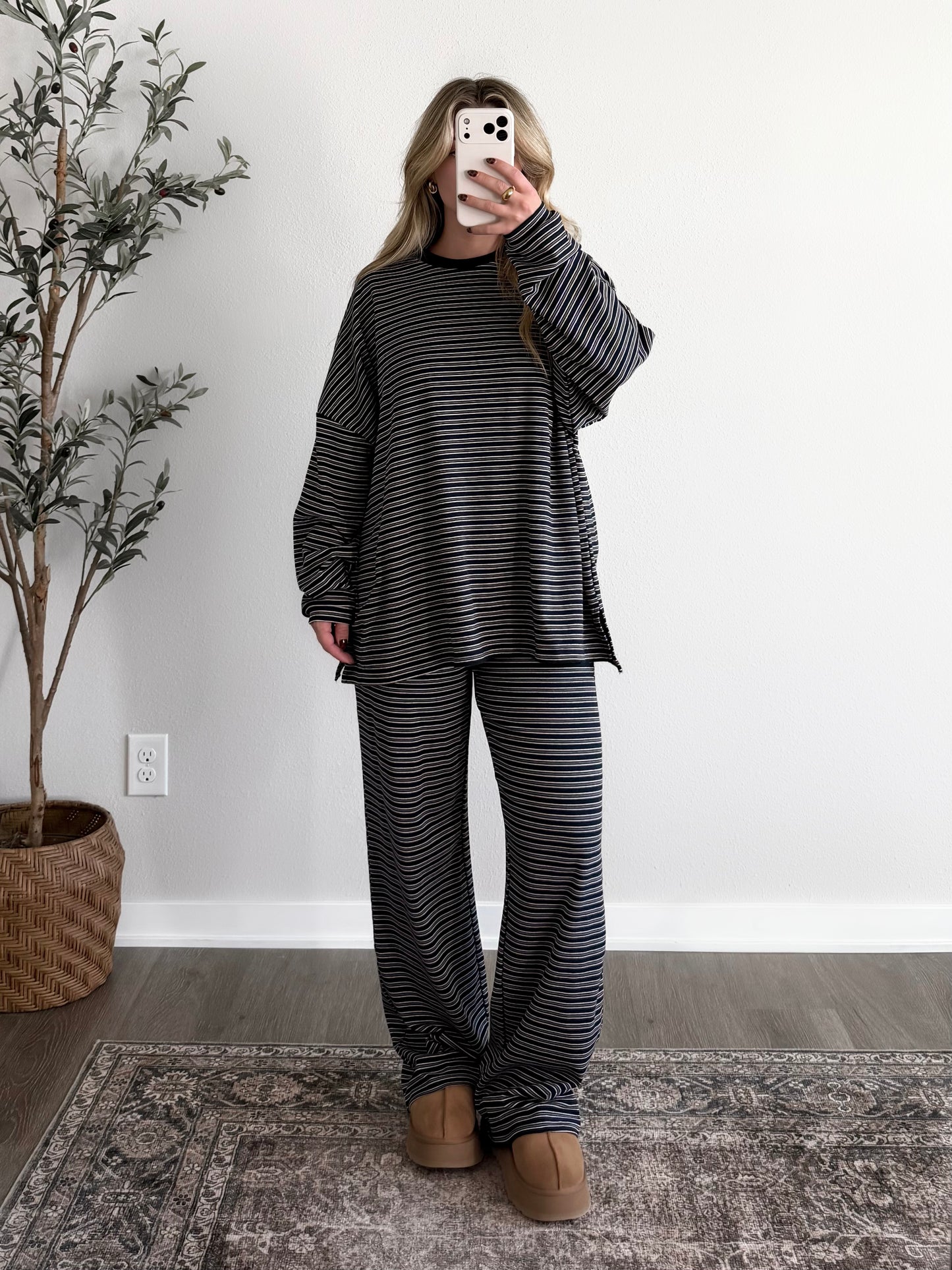 Sunday In October Lounge Set / Navy