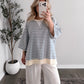 Sunny Blue Striped Pullover