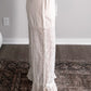 Cream Cut Eyelet Pant