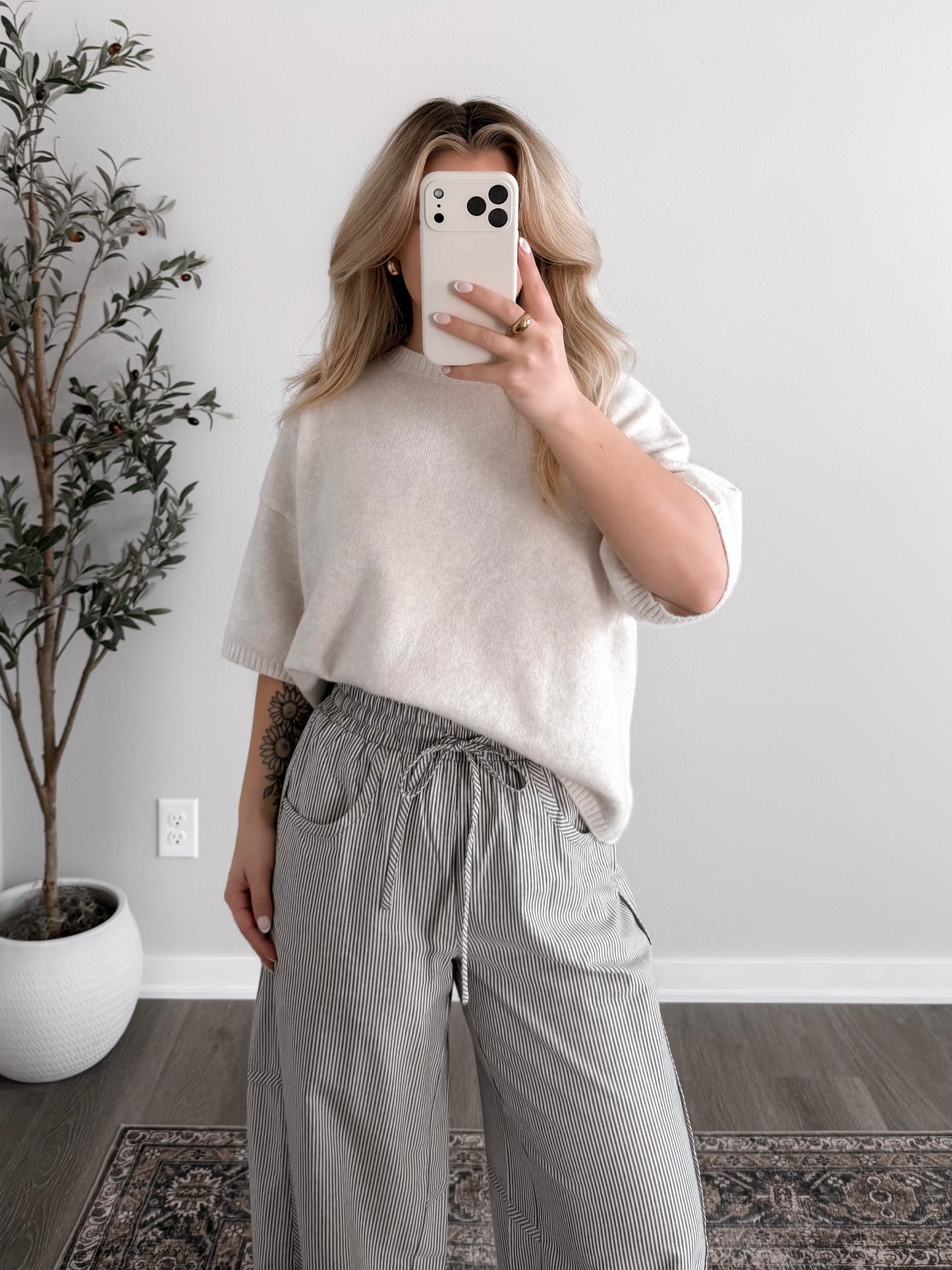 Spring Clouds Knit Sweater / Oat