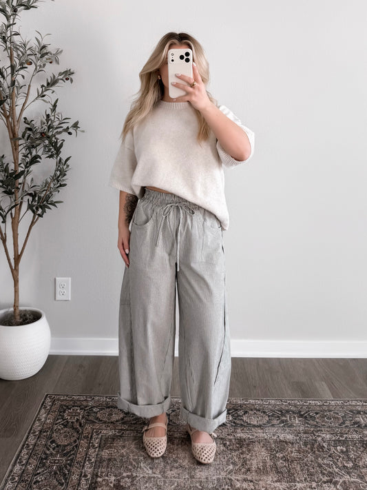 Spring Clouds Knit Sweater / Oat