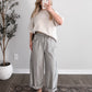 April Comfort Striped Barrel Pant (Restocking Mid April)