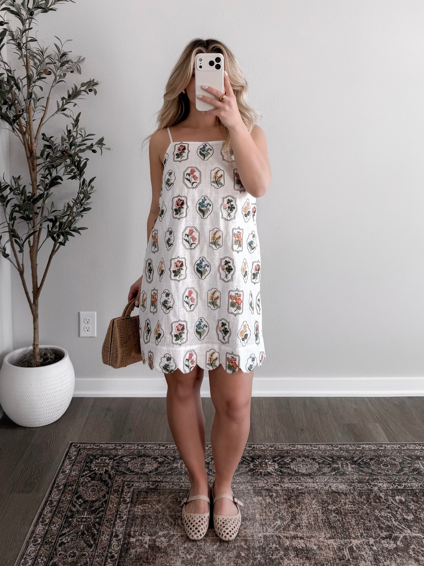 Flower Frame Floral Dress / Final Sale