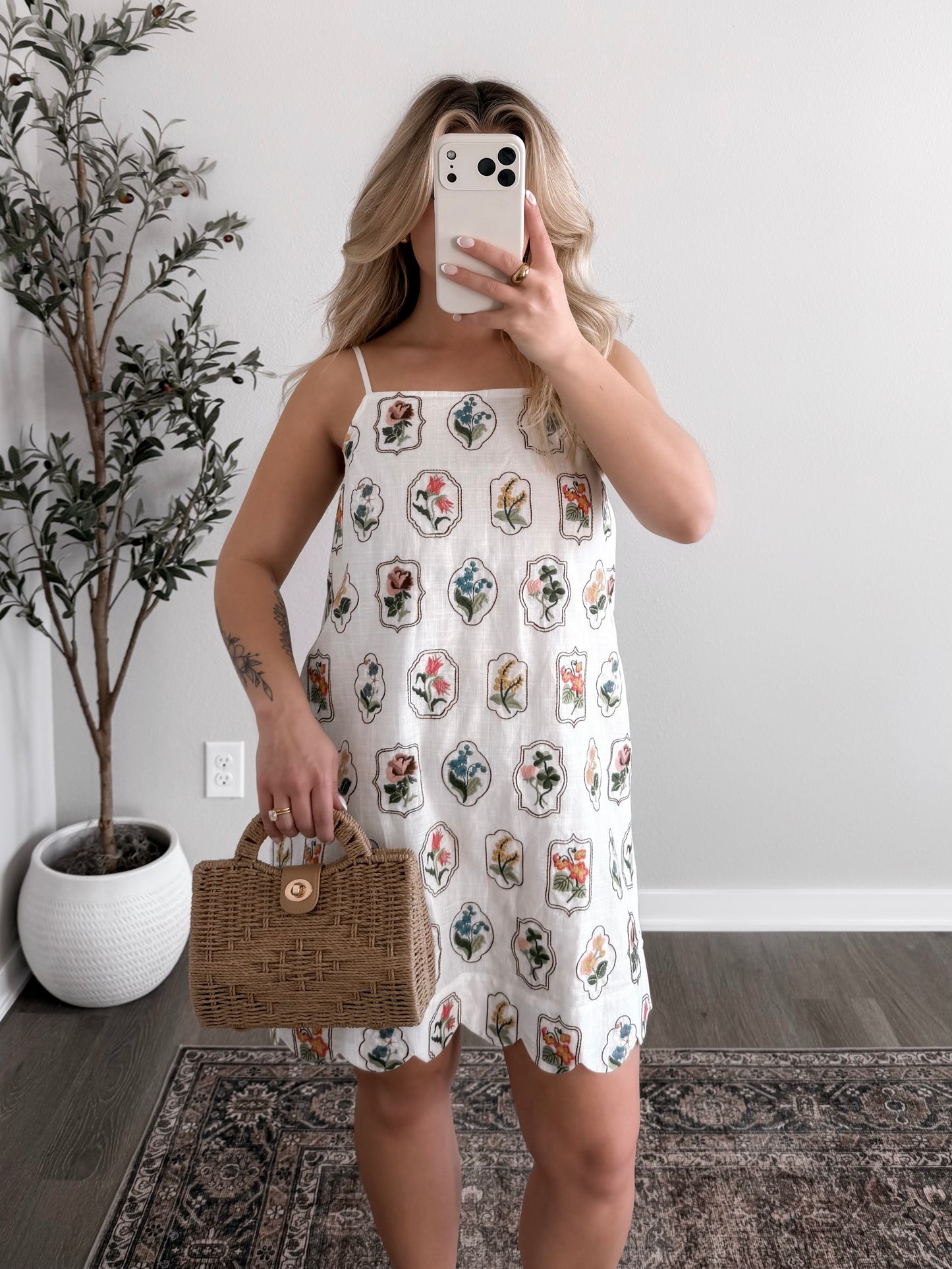 Flower Frame Floral Dress / Final Sale