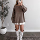 Café Date Ribbed Sweater