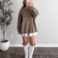 Café Date Ribbed Sweater