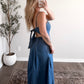 Bonnie Denim Wide Leg Crop Jumpsuit (Short Friendly)