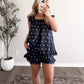 Lakeside Morning Dot Pajama Set / Navy
