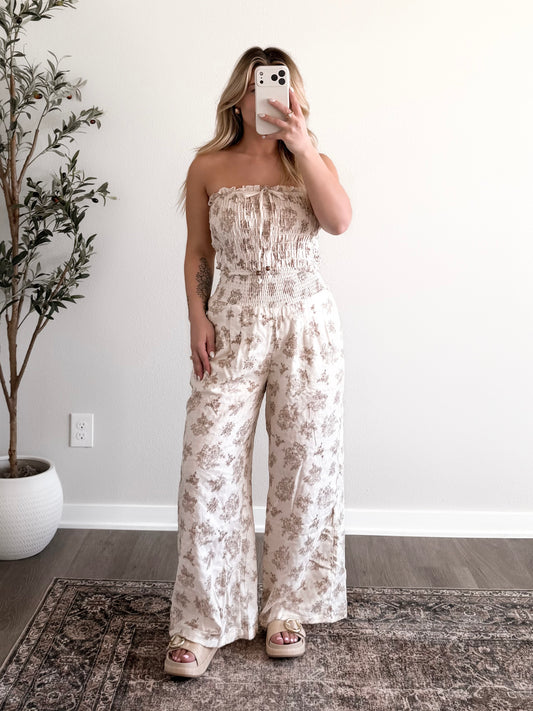 Golden Meadow Smocked Pant Set (PREORDER EST SHIP 3.31)