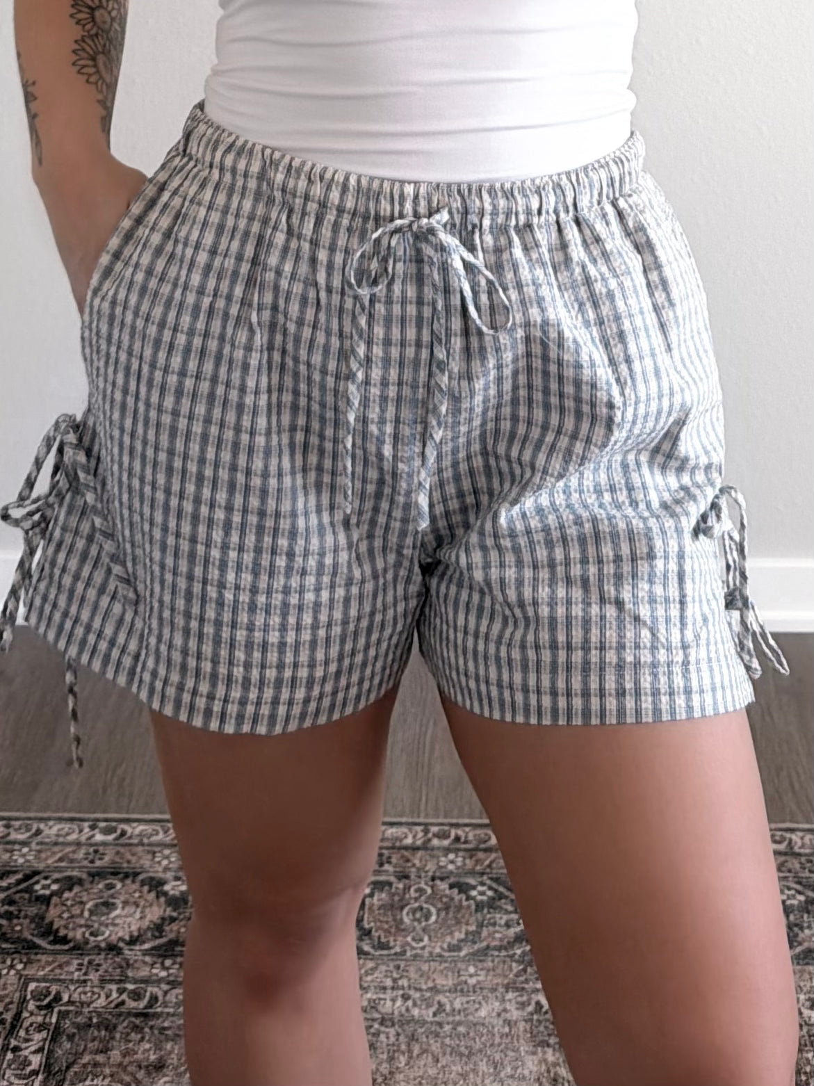 Blueberry Patch Gingham Short
