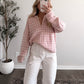 Strawberry Shortcake Gingham Sweater