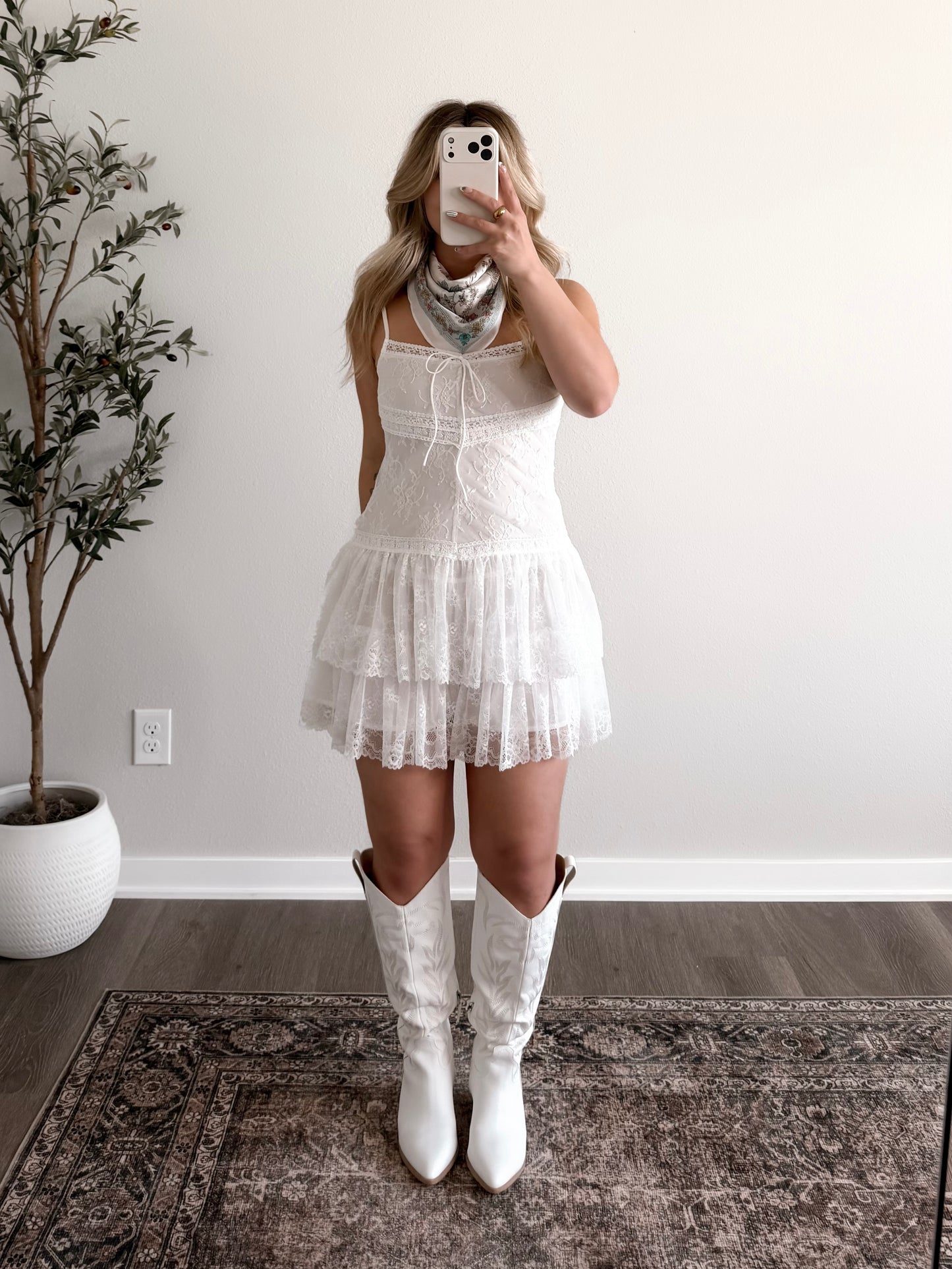 Coastal Cowgirl Lace Romper