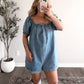 Blue Jean Babydoll Romper