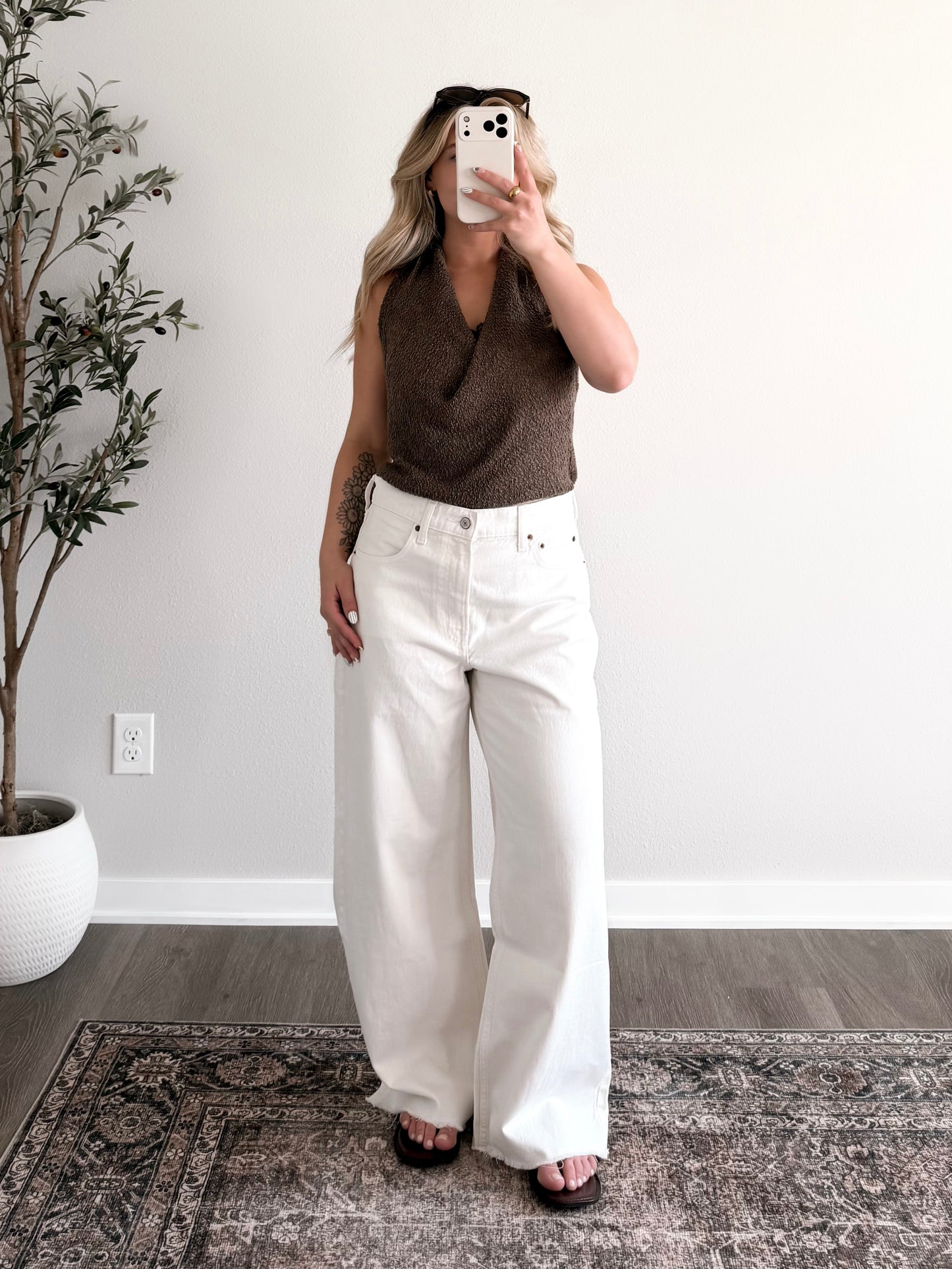 Sunkissed Cocoa Knit Halter Top