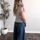 Texas Check Button Down Top