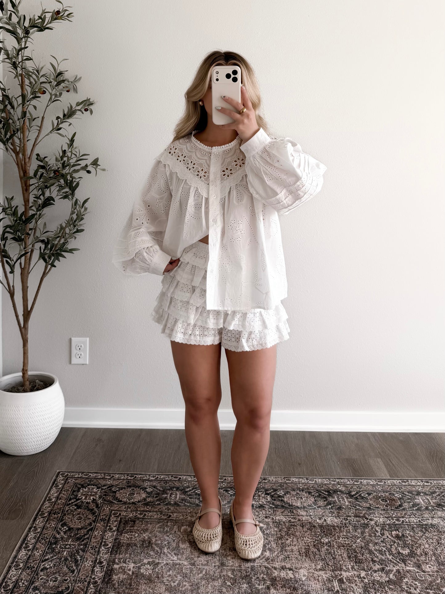 Amalfi Eyelet Cotton Top