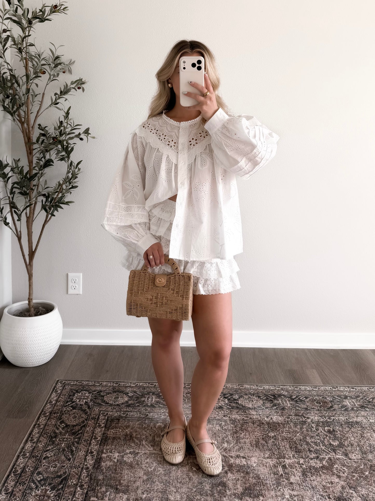 Amalfi Eyelet Cotton Top