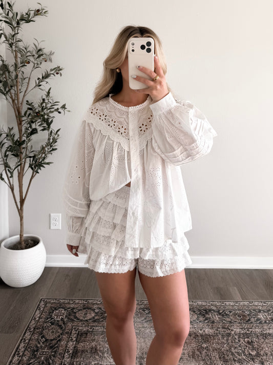 Amalfi Eyelet Cotton Top