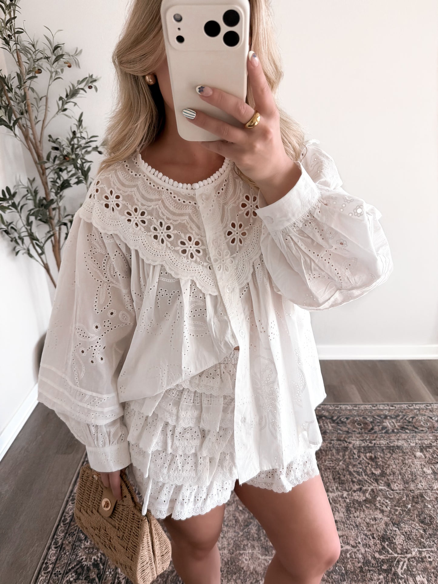 Amalfi Eyelet Cotton Top