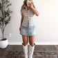 Texas Check Button Down Top