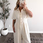 Coconut Cream Wide Leg Jumpsuit