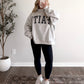 "Faith" Oversized Mockneck Pullover
