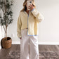 Cozy Club Knit Cardigan / Butter Blue