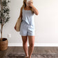 Daylight Striped Linen Short Set
