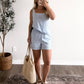 Daylight Striped Linen Short Set