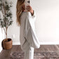 Sunday Club Oversized Top / Soft Blue-Butter