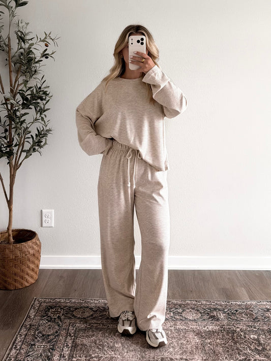Natural State Stripe Lounge Set (Restocking 7.29)