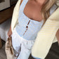 June Gingham Eyelet Top