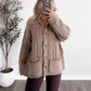 Hearth Cable Knit Cardigan / Lt Mocha