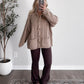 Hearth Cable Knit Cardigan / Lt Mocha