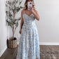 Spring Guest Floral Midi Dress
