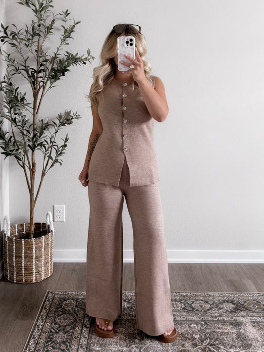 Millie Soft Knit Matching Vest Set
