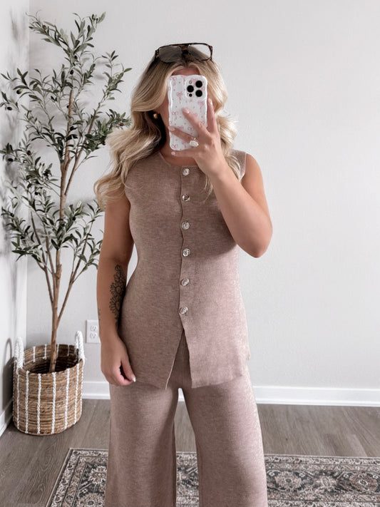 Millie Soft Knit Matching Vest Set