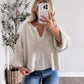 On Repeat Knit Sweater / Sand Beige